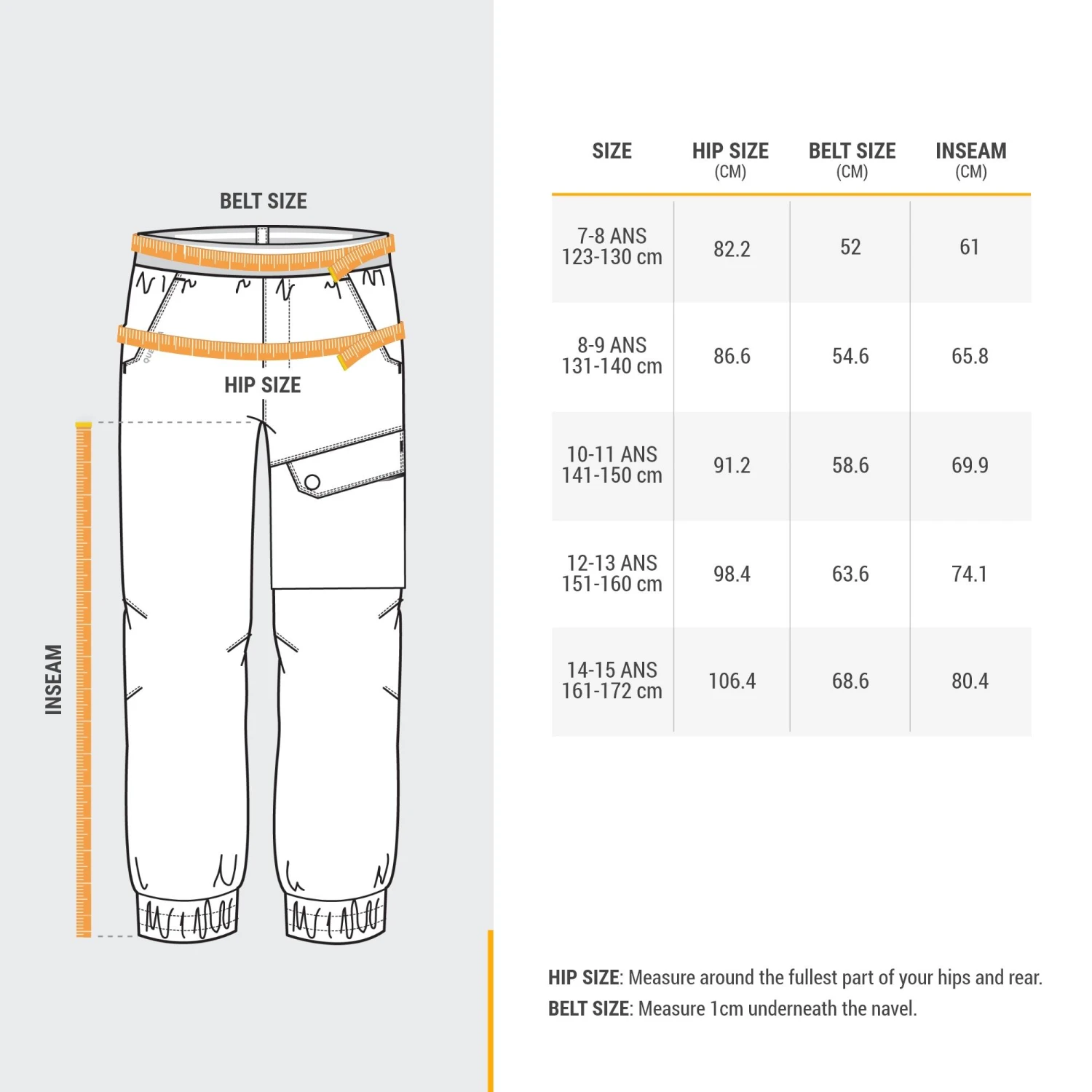 Quechua CHILDREN'S WARM WATER-REPELLENT HIKING TROUSERS - SH100 - AGE 7 4 Quechua CHILDREN'S WARM WATER-REPELLENT HIKING TROUSERS - SH100 - AGE 7 - Image 3
