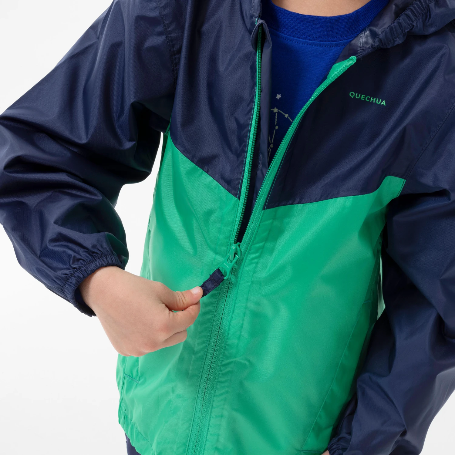 Quechua Kids’ Waterproof Hiking Jacket - MH150 - Aged 2 9 Quechua Kids’ Waterproof Hiking Jacket - MH150 - Aged 2 - Image 7