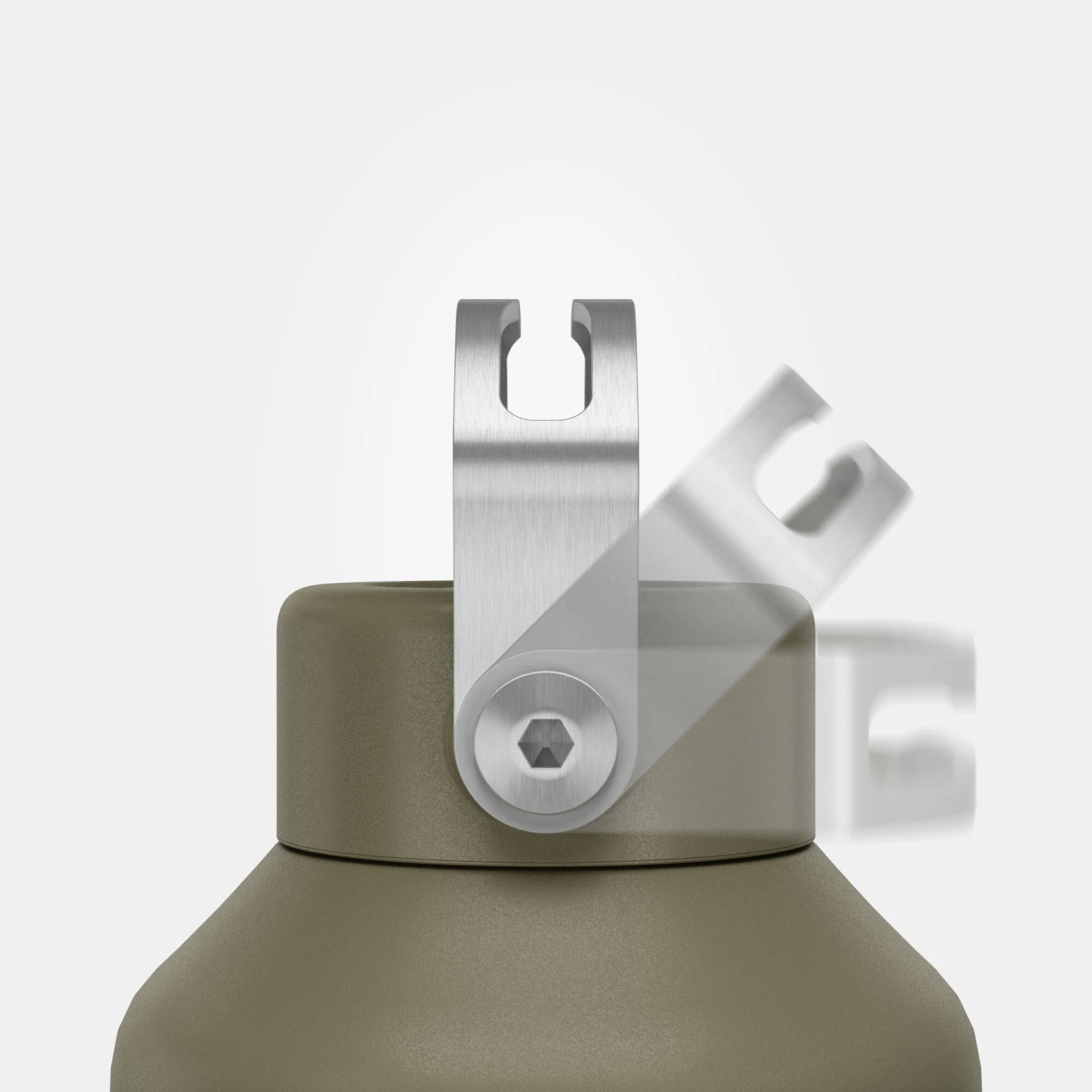 Quechua Stainless Steel Hiking Flask With Screw Cap MH100 1.5 L Khaki 7 Quechua Stainless Steel Hiking Flask With Screw Cap MH100 1.5 L Khaki - Image 5