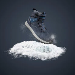 Quechua Kids' Warm And Waterproof SH500 Lace-up Leather Hiking Shoes - Size 2.5 -Quechua k28760a04daf1b10f1b243fb65c98aa26