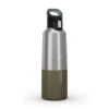 Quechua Isothermal Stainless Steel Hiking Flask MH500 1 L Khaki