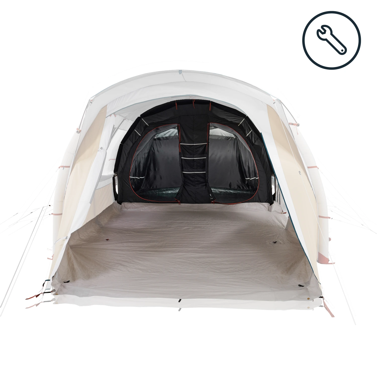 Quechua BEDROOM AND GROUNDSHEET - SPARE PARTS FOR THE AIR SECONDS 6.3 XL F&B TENT 3 Quechua BEDROOM AND GROUNDSHEET - SPARE PARTS FOR THE AIR SECONDS 6.3 XL F&B TENT