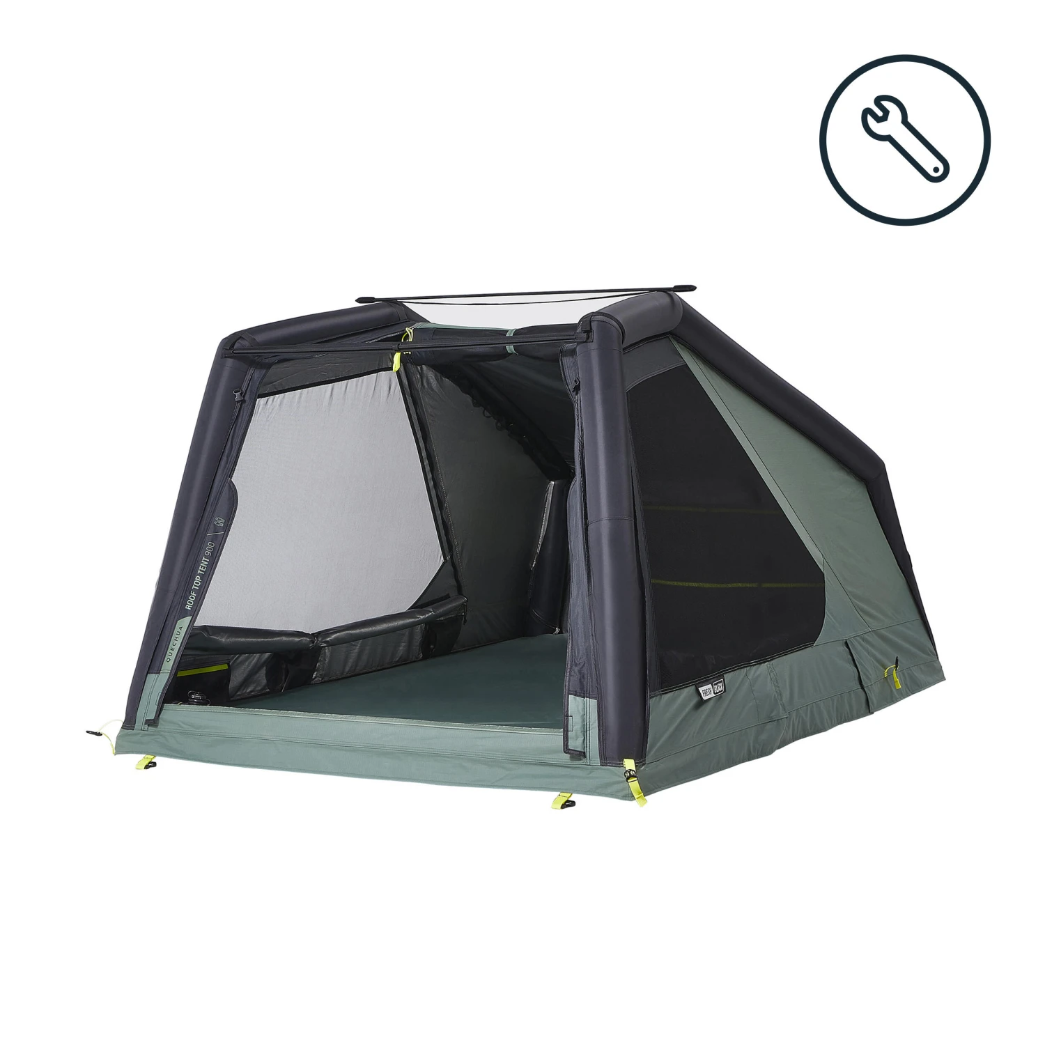 Quechua BEDROOM FOR ROOFTOP TENT MH900 FRESH & BLACK 2P 3 Quechua BEDROOM FOR ROOFTOP TENT MH900 FRESH & BLACK 2P