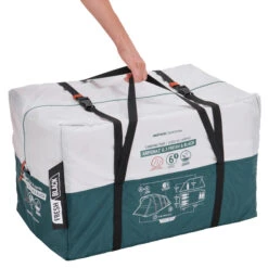 Quechua 6 Man Blackout Tent With Poles - Arpenaz 6.3 F&B -Quechua k790337a0ad0f01a76fcfdd85adcd1fbd