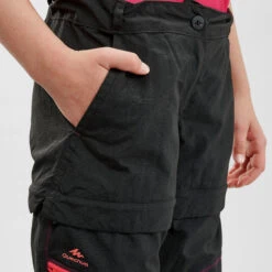 Quechua Kids’ Modular Hiking Trousers MH500 Aged 7 -Quechua k8b13f4bf7a089ac213ff9baa7b0190ac