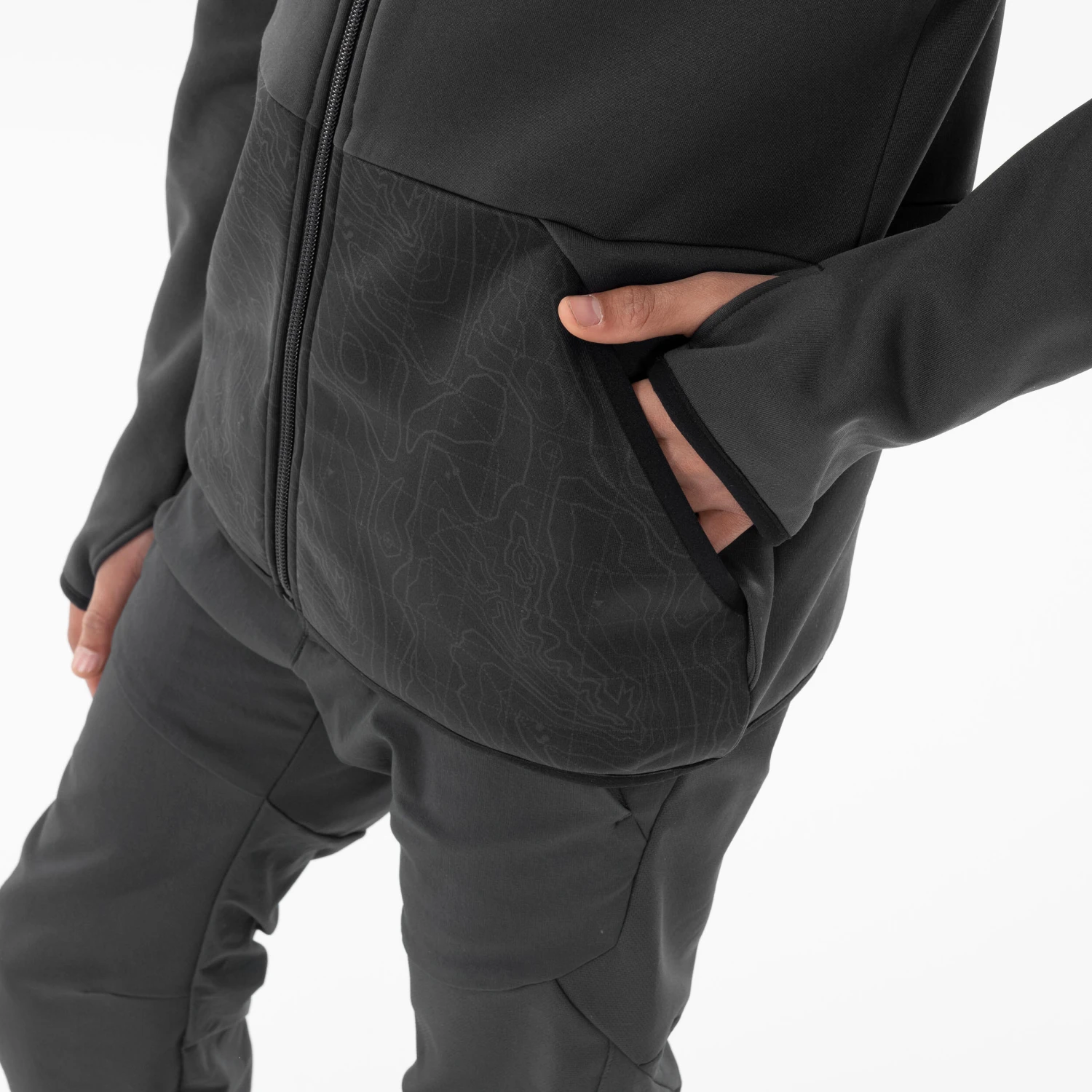 Quechua KIDS’ HIKING FLEECE JACKET - MH500 AGED 7-15 10 Quechua KIDS’ HIKING FLEECE JACKET - MH500 AGED 7-15 - Image 8