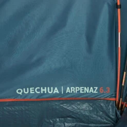 Quechua 6 Man Tent With Poles - Arpenaz 6.3 -Quechua ka7007e5b7b8519ac93f1e055ed183d72