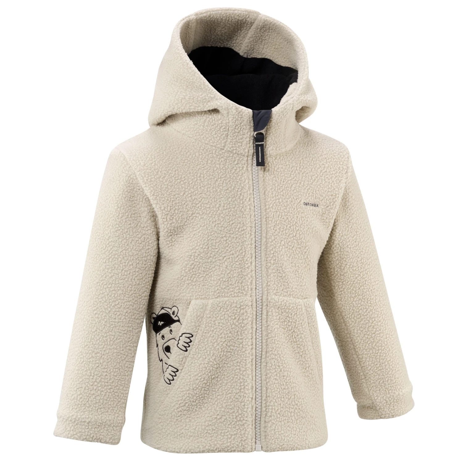 Quechua Kids' Hiking Fleece - MH500 KID Beige - Ages 2 3 Quechua Kids' Hiking Fleece - MH500 KID Beige - Ages 2