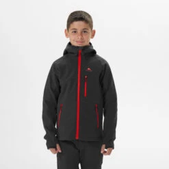 Quechua Kids’ Softshell Hiking Jacket - MH550 Black -Quechua kaa018c7987c66272801e9068990daee4