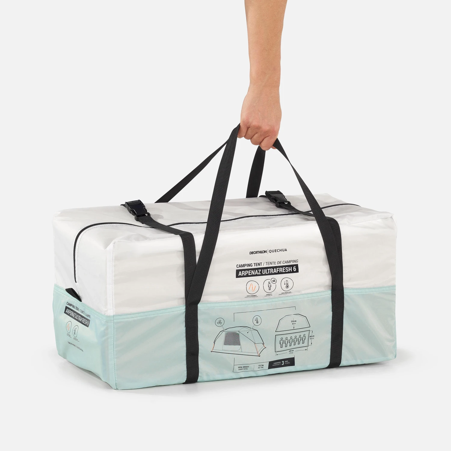 Quechua 6 Man Tent With Poles 6 Quechua 6 Man Tent With Poles - Image 4