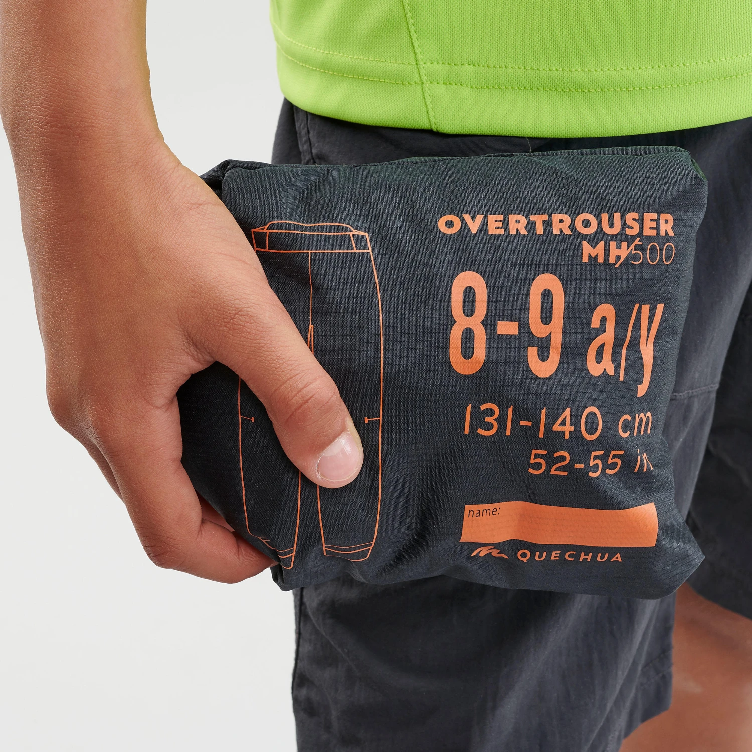 Quechua Kids’ Hiking Over Trousers - MH500 Aged 7-15 4 Quechua Kids’ Hiking Over Trousers - MH500 Aged 7-15 - Image 2