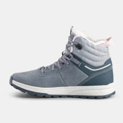 Quechua KIDS’ WARM WATERPROOF HIKING BOOTS - SH500 Leather Lace-up -Quechua kdc50c46c31de3e14337d6bba13c03540