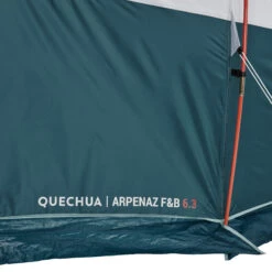 Quechua 6 Man Blackout Tent With Poles - Arpenaz 6.3 F&B -Quechua ke4cc94bb9f26674bedf8133a1a4ba587