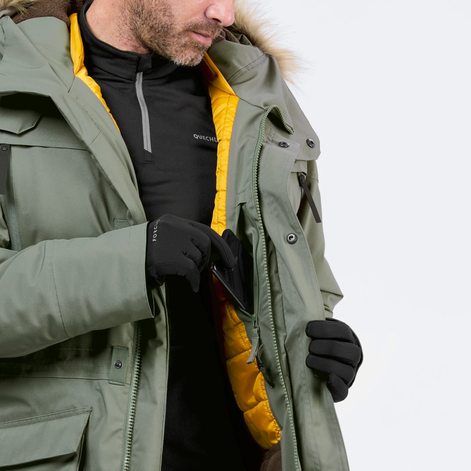 Quechua Men’s Winter Waterproof Hiking Parka - SH900 8 Quechua Men’s Winter Waterproof Hiking Parka - SH900 - Image 6