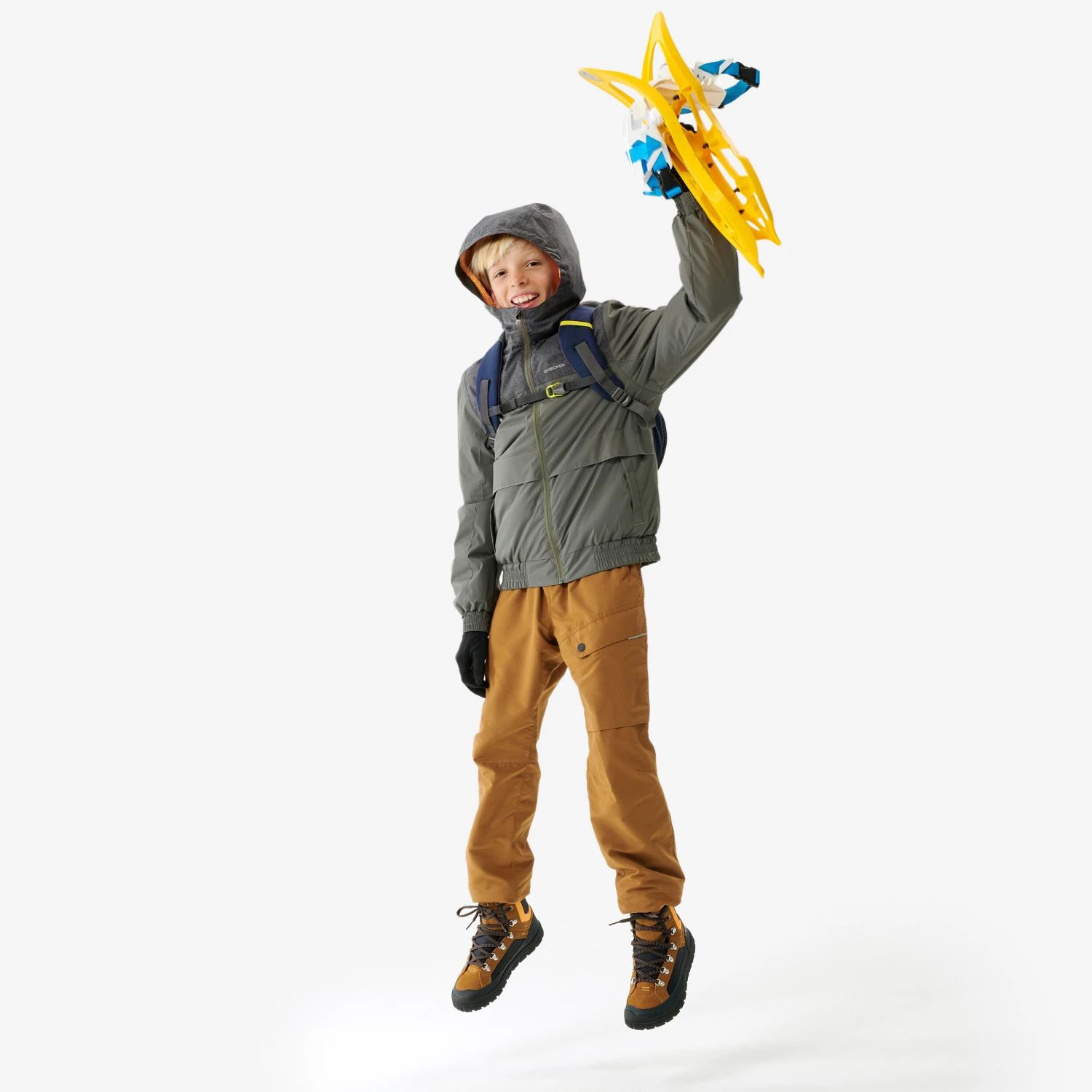 Quechua CHILDREN'S WARM WATER-REPELLENT HIKING TROUSERS - SH100 - AGE 7 8 Quechua CHILDREN'S WARM WATER-REPELLENT HIKING TROUSERS - SH100 - AGE 7 - Image 7