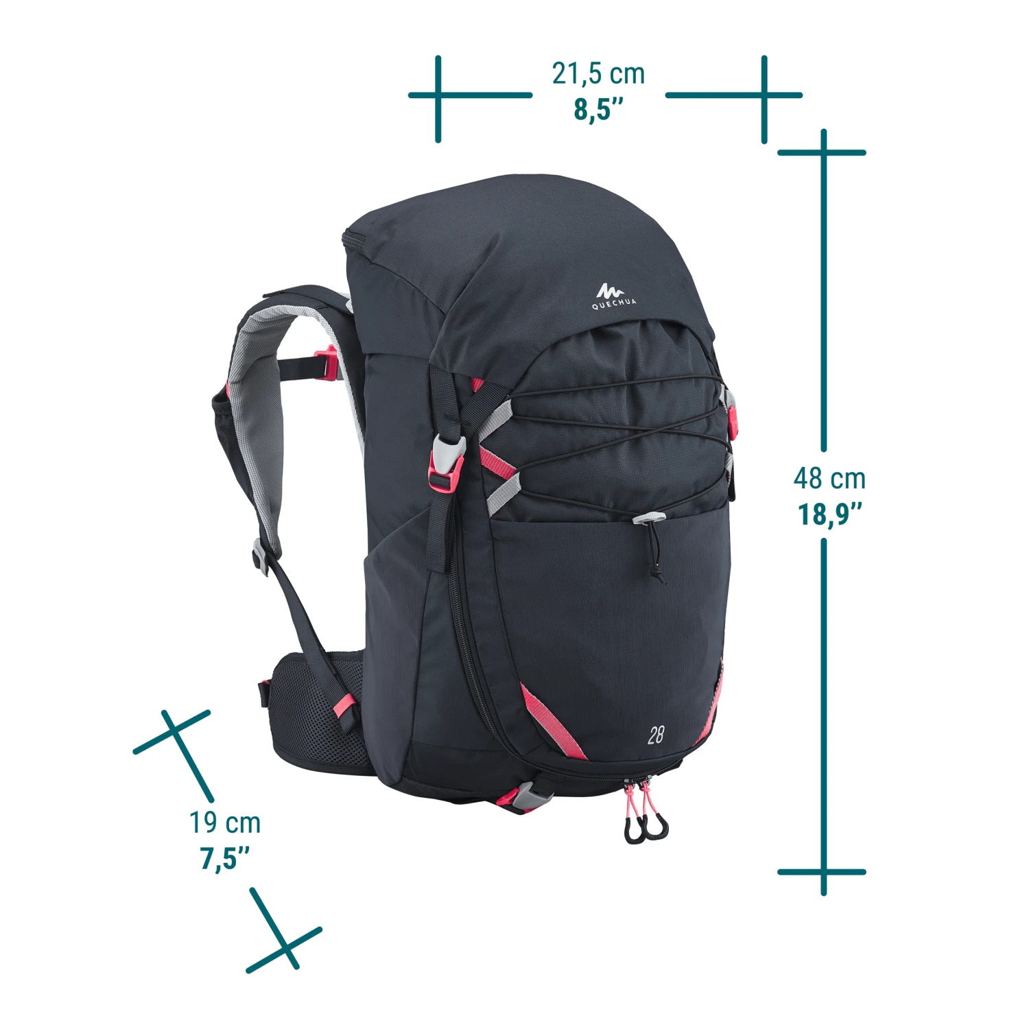 Quechua Children's Hiking 28 L Backpack MH500 17 Quechua Children's Hiking 28 L Backpack MH500 - Image 15